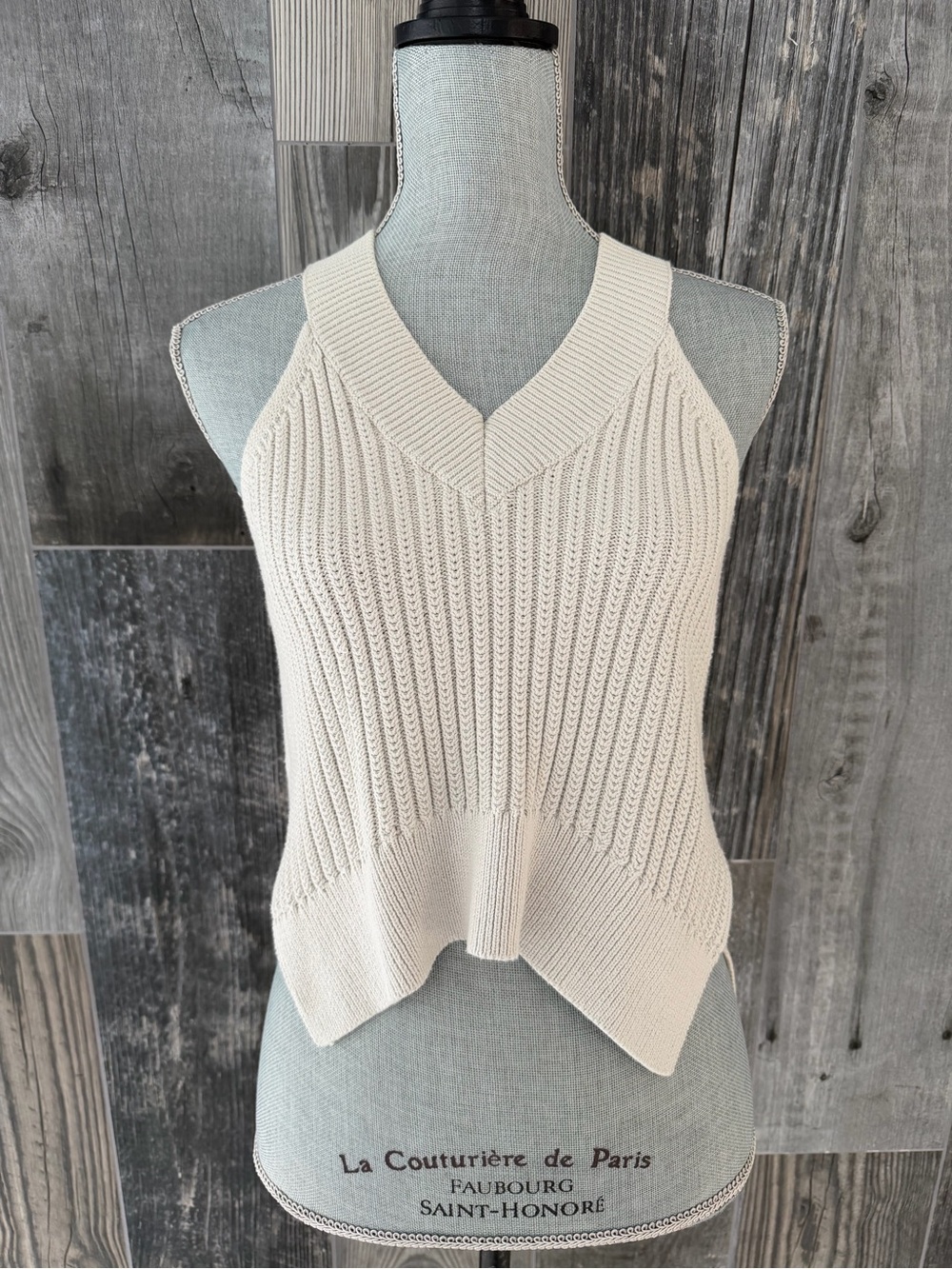 All Saints Manson Cropped Knit Vest
